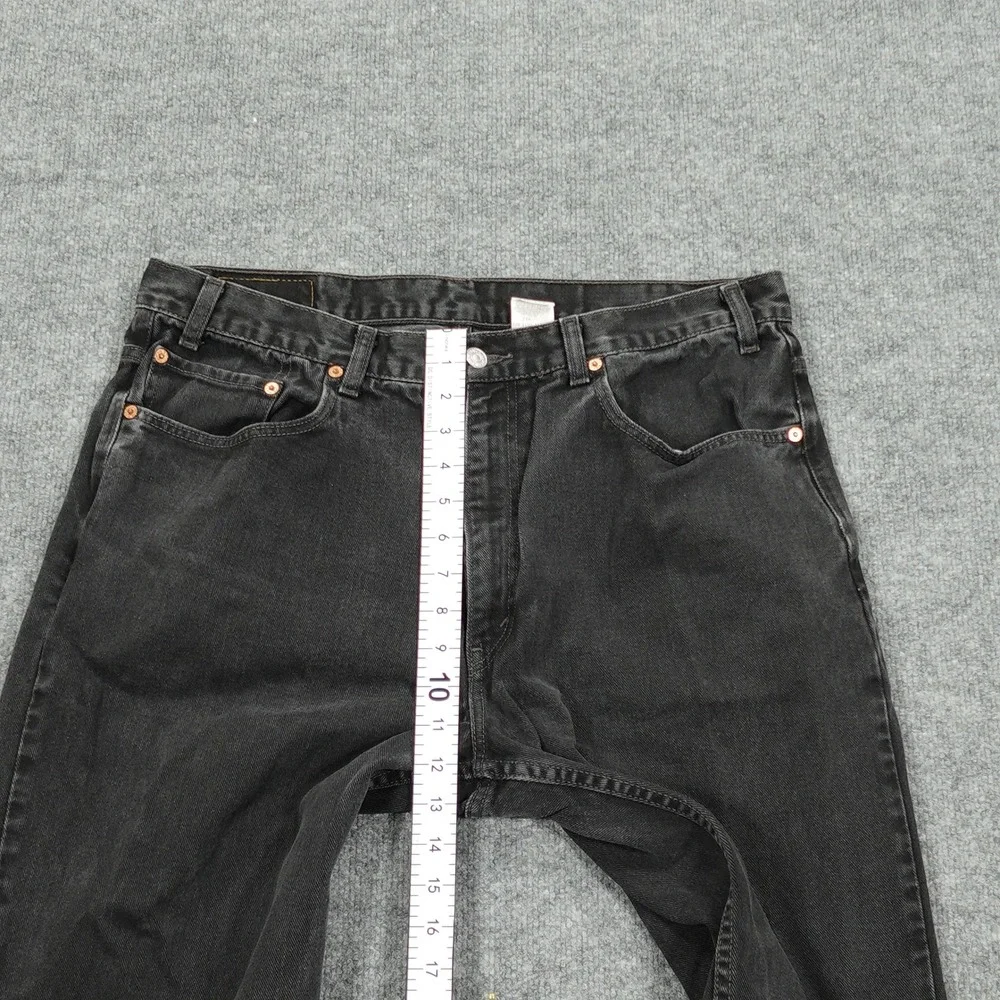 Vintage Levi's 550 Jeans Mens 38x32 Black Relaxed Fit Tapered Leg Denim Y2K
